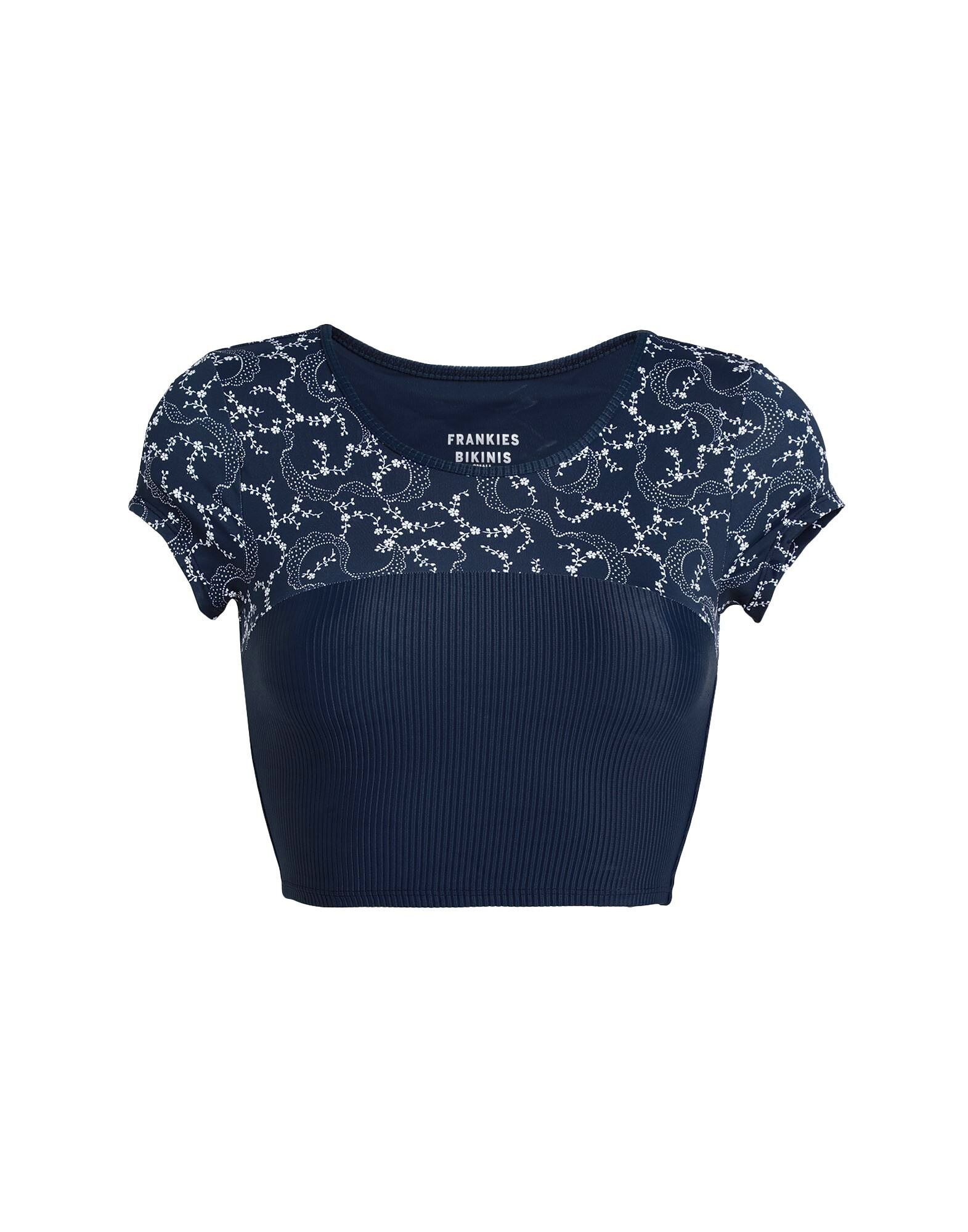 

Кроп-топ Imogene Ribbed Top Frankies Bikinis, синий