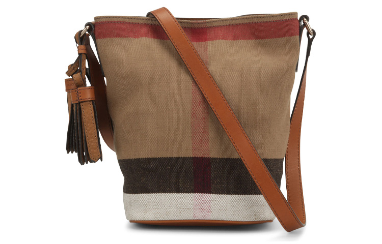 

Burberry Холщовая сумка, сумка-ведро, сумка через плечо, сумка через плечо, обычная женская сумка желто-коричневого цвета