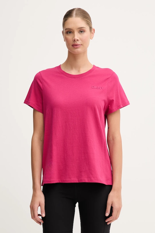 

Футболка из хлопка Dkny, розовый