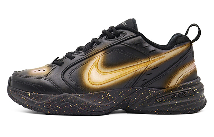 

Кроссовки Nike Air Monarch 4 Chunky Sneakers Unisex Low-top Gold, черный/золотой