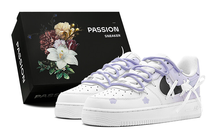 

Кроссовки Nike Air Force 1 Skateboarding Shoes Women's Low-top Black, цвет Light Lavender