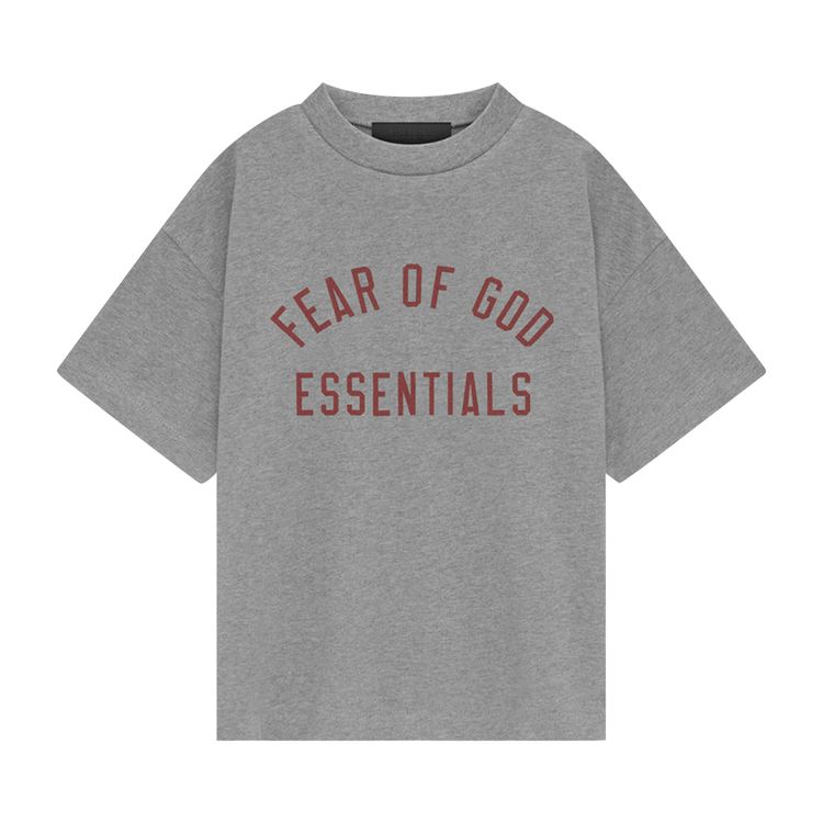 

Футболка Fear of God Essentials Tri-Blend Crewneck Tee Dark Heather, серый