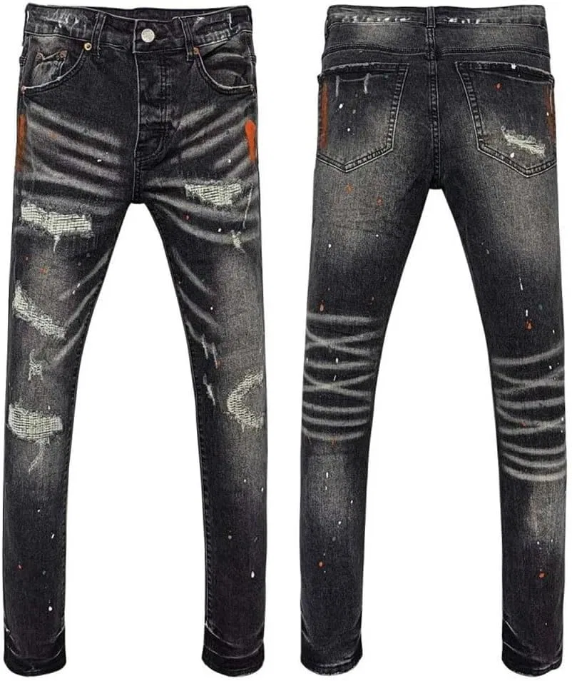 Джинсы, ретро-граффити, Men's, 816131