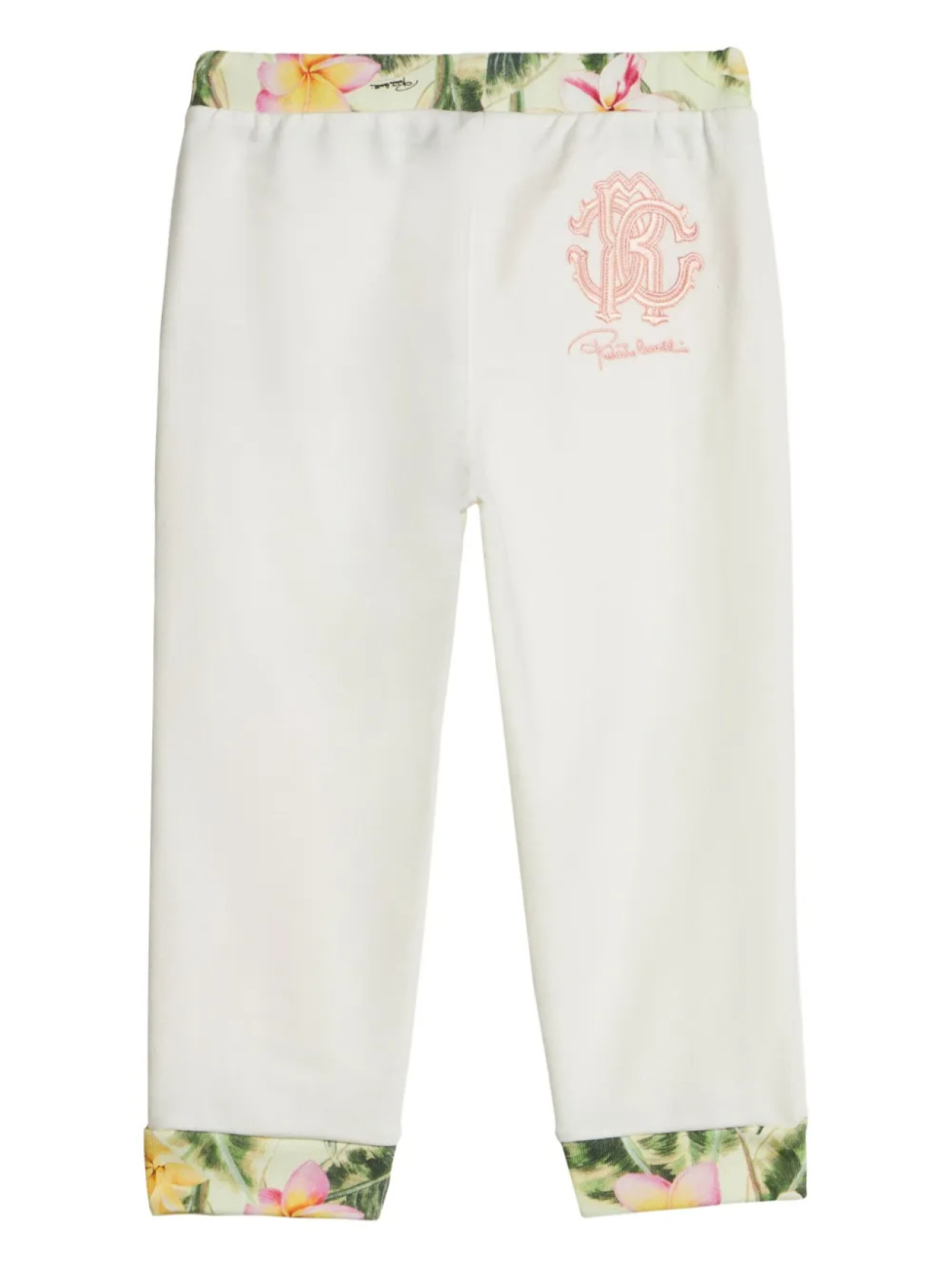 Спортивные брюки с нашивкой-логотипом Roberto Cavalli Junior, белый — фото 2