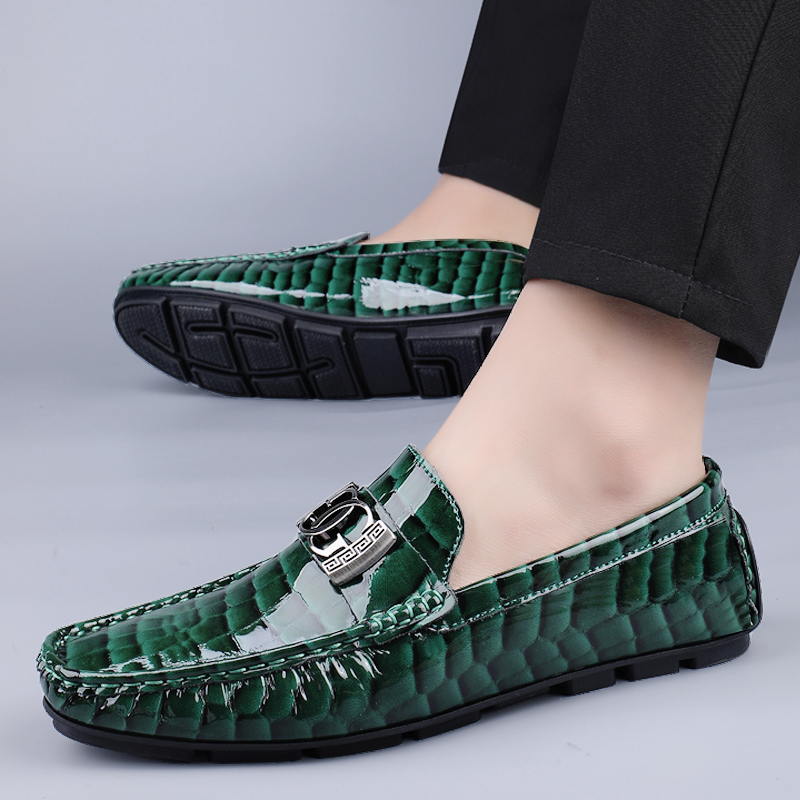 Qiandongmeili Мужские повседневные туфли зелёные, цвет Green — фото 2