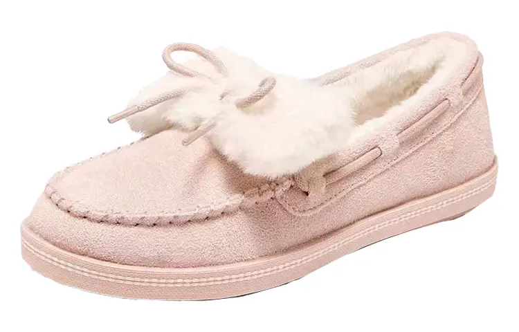 Лоферы женские телесно-розовые Skechers — фото 3