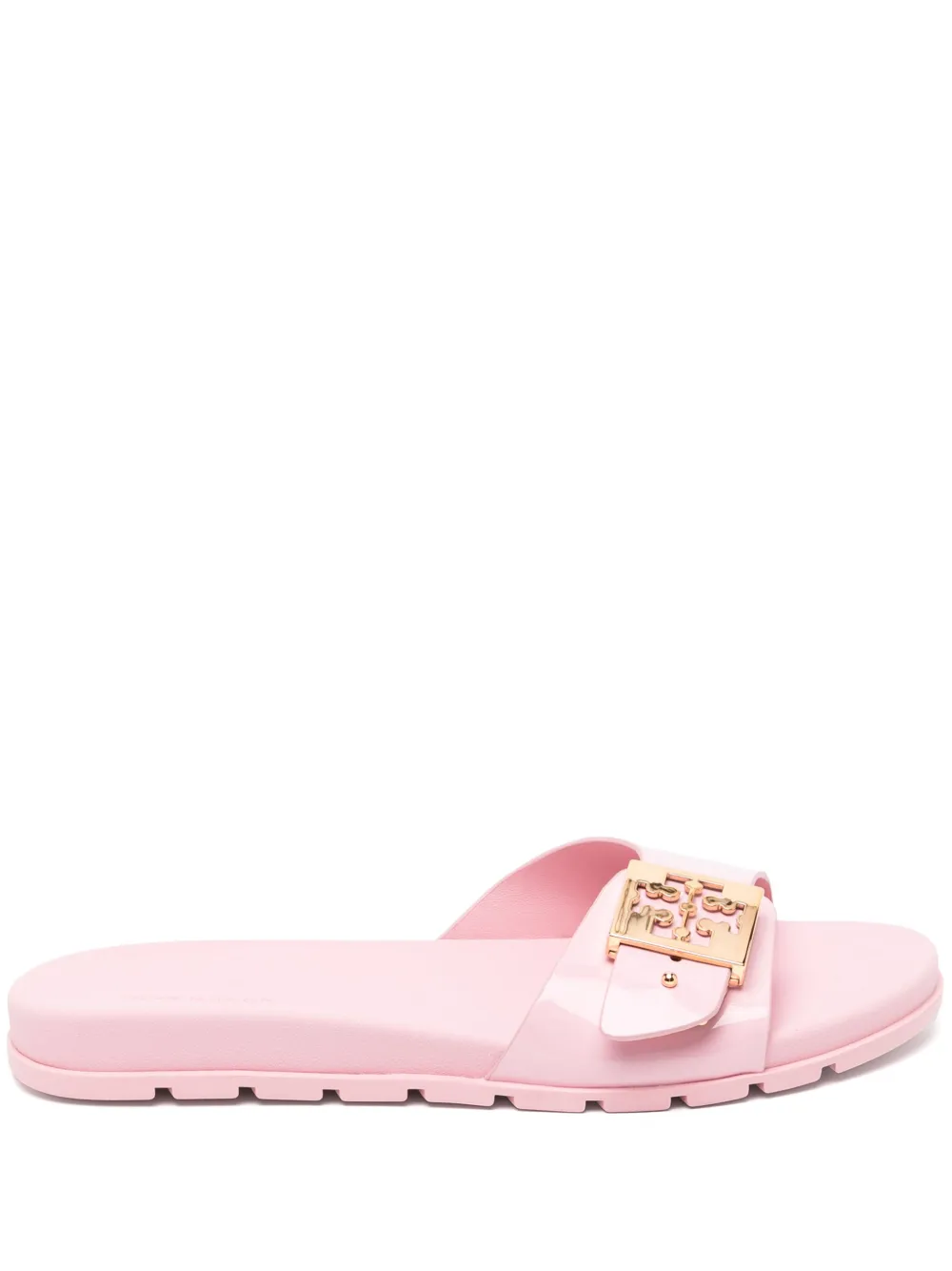 Шлепанцы с пряжками Tory Burch, розовый