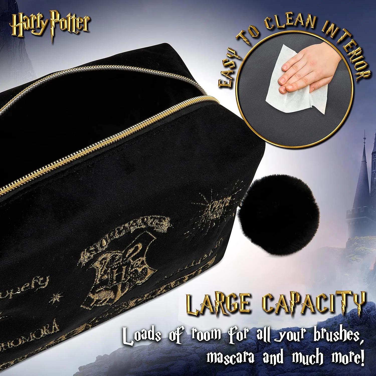 Косметичка «Harry Potter» для женщин и девочек Harry Potter, Black — фото 4