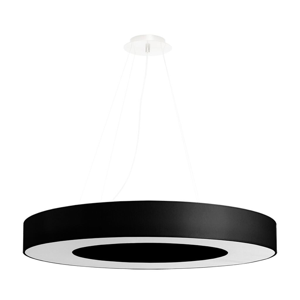 

Люстра SATURNO SLIM 70 черная 6xE27 60Вт ткань, ПВХ, сталь 102x70x70см Sollux Lighting