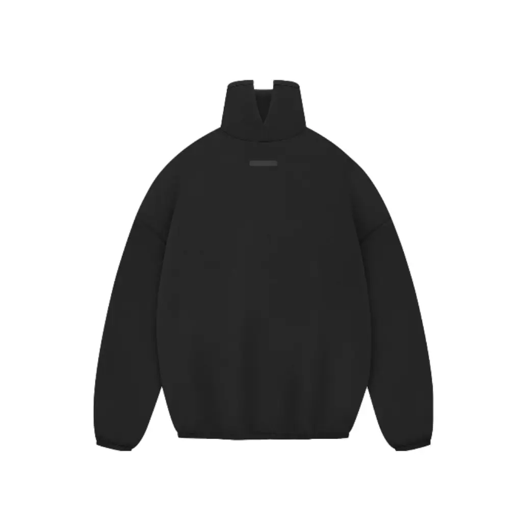Топ adidas x Fear of God Athletics Suede Fleece Mock Neck 'Black' — фото 2