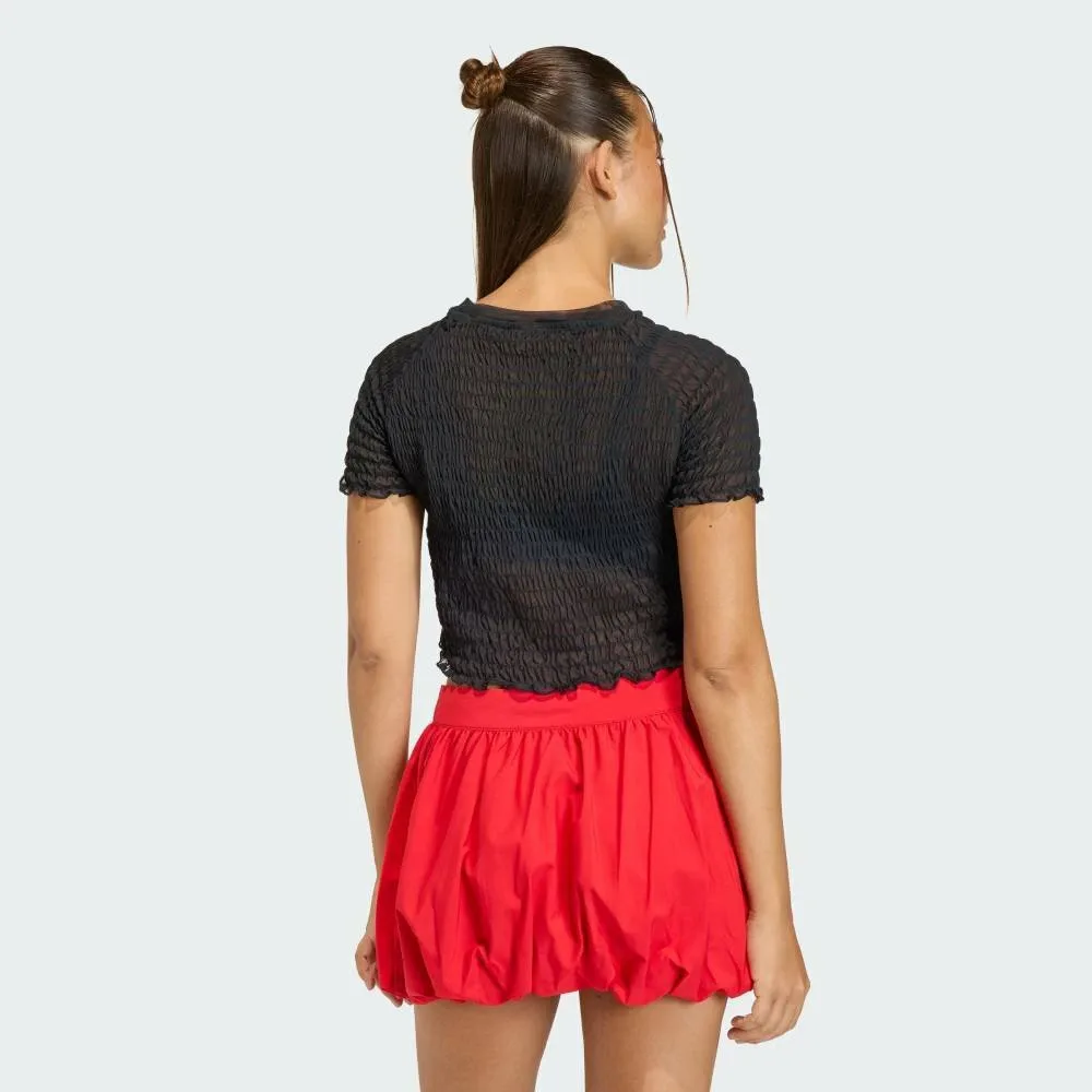 Футболка Smocked Cali Tee Adidas, black — фото 2