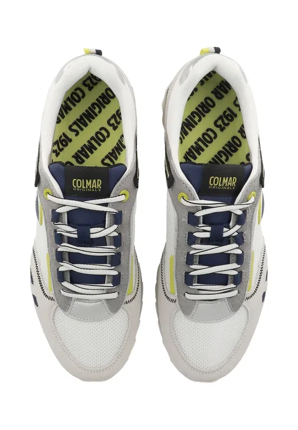 Кроссовки Colmar Travis Sport Crisp Trainers, бело-фуксиево-лаймовый — фото 3
