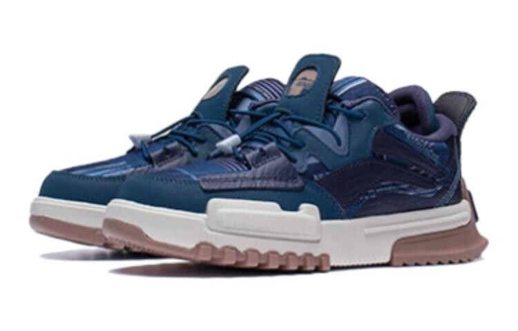 Кроссовки LINING YOUNG Kids Lifestyle Shoes GS Low-top Sailor Blue/Dark Ocean Blue Camo — фото 3