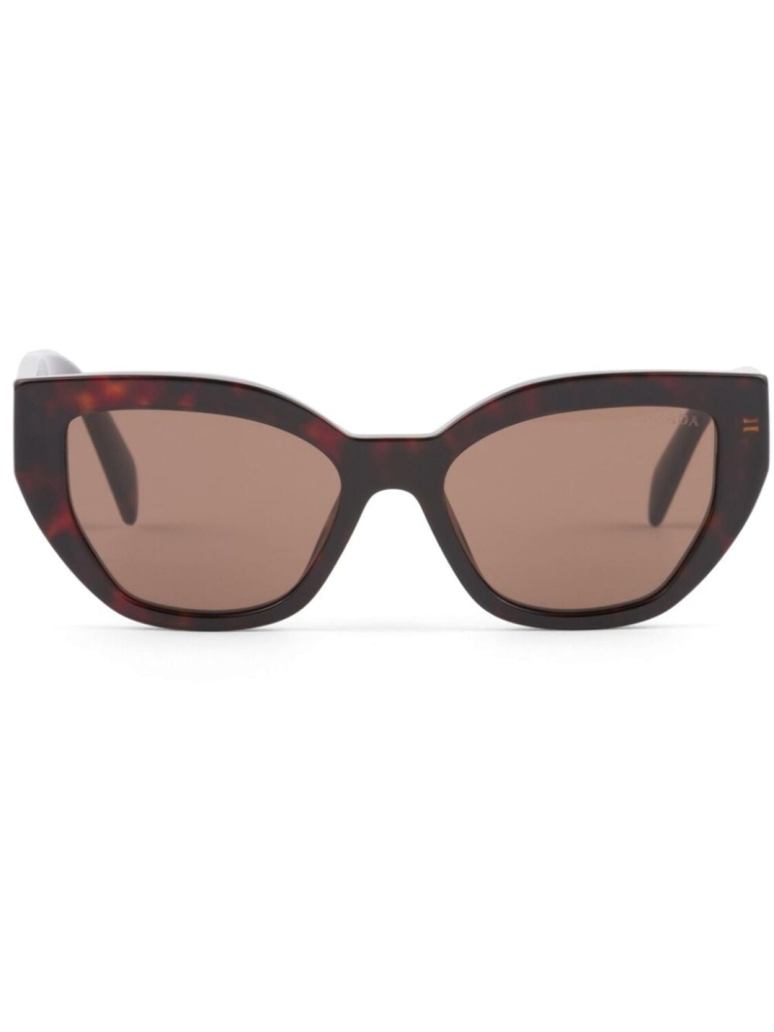 

Prada Eyewear солнцезащитные очки в оправе 'кошачий глаз', коричневый