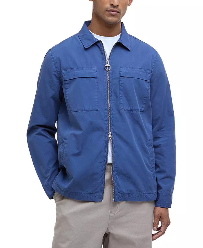 

Мужская утепленная рубашка Glendale на молнии Barbour, синий