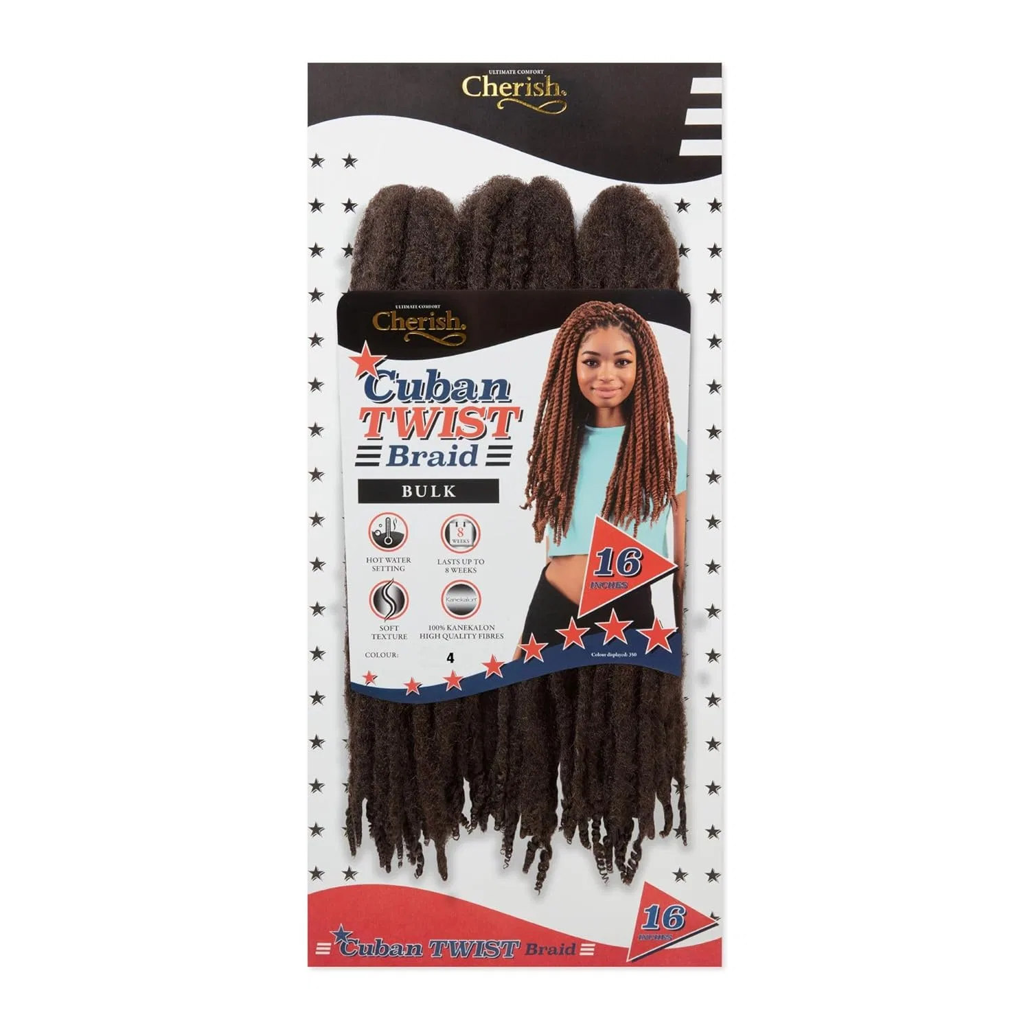 Кубинские косы из канекалона Cherish Cuban Twist Braid Hair, 40.6 см, цвет 4 Cherish — фото 3