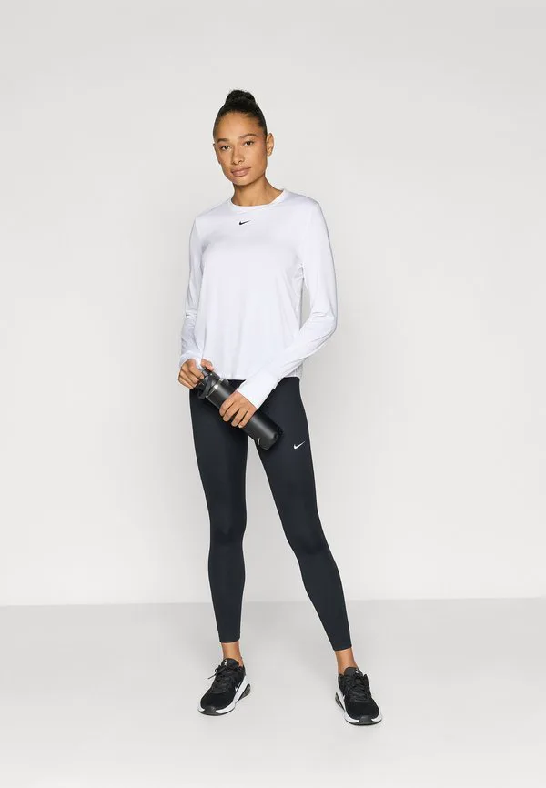 Классическая блузка с длинными рукавами Nike Performance, White/Black — фото 2
