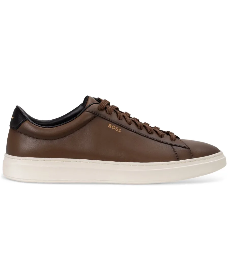 Мужские теннисные кроссовки Kieran Hugo Boss, medium коричневый