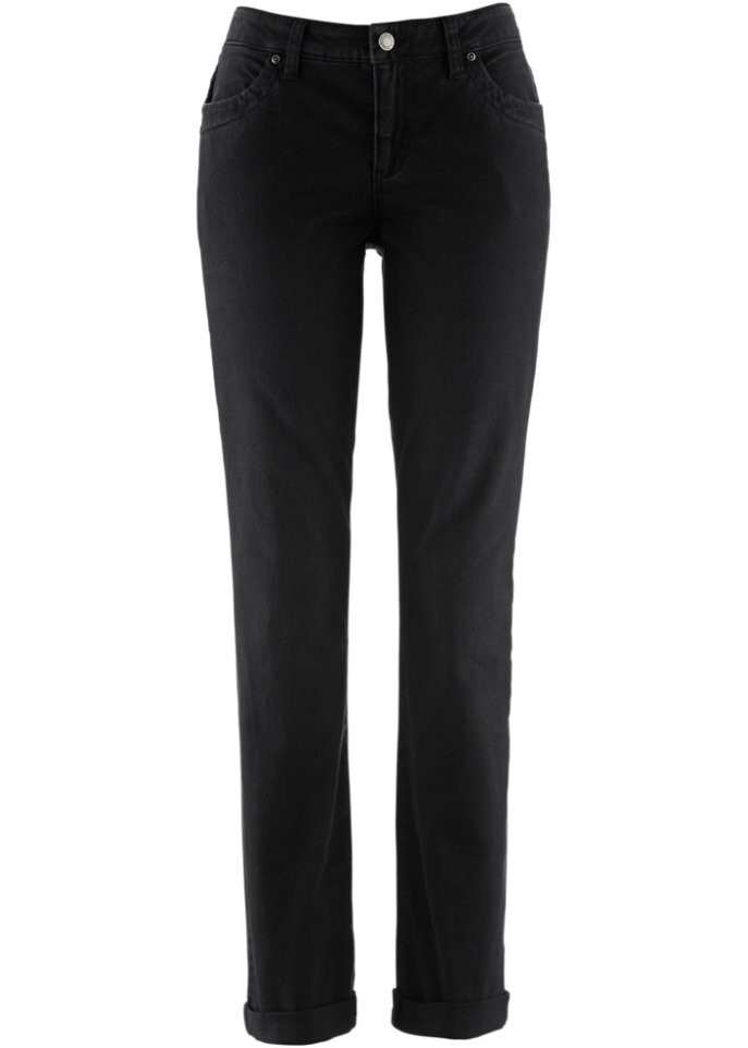 

Комфортные эластичные прямые джинсы John Baner Jeanswear, черный