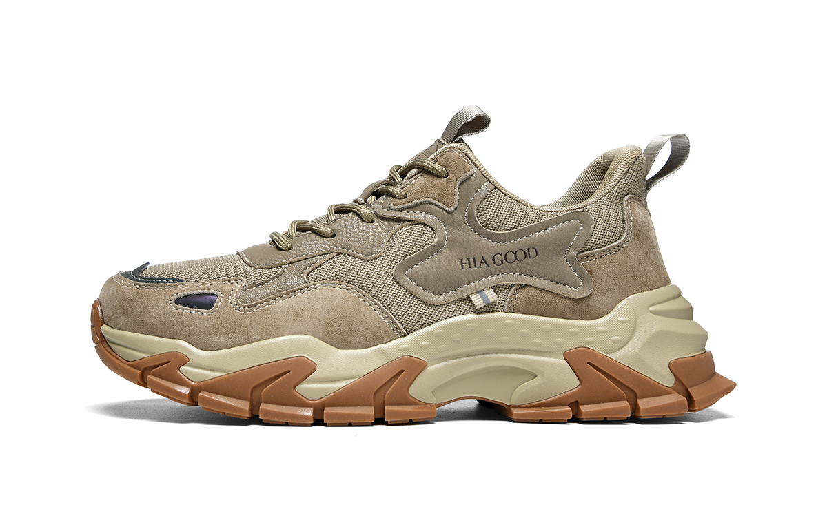 

HLA Мужские низкие массивные кроссовки цвета хаки, цвет Khaki