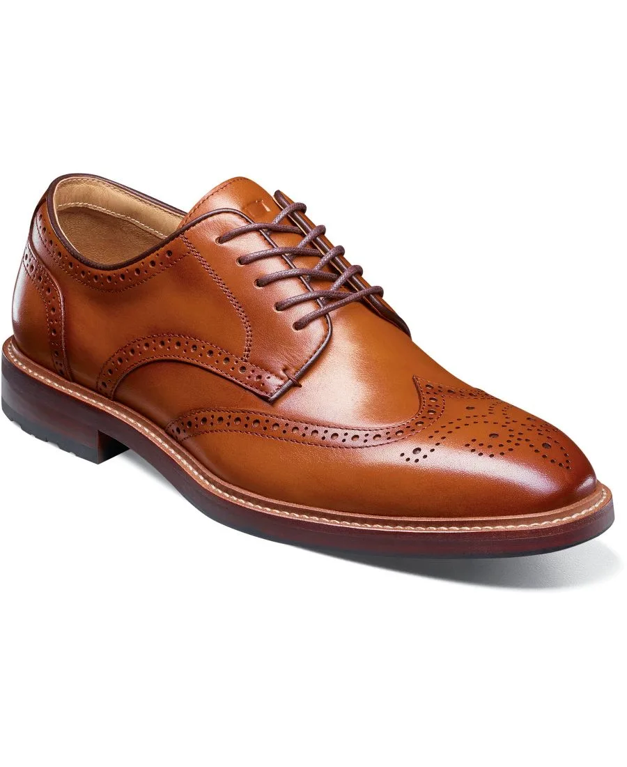 Мужские оксфорды Anthem Wingtip Florsheim, Saddle Tan