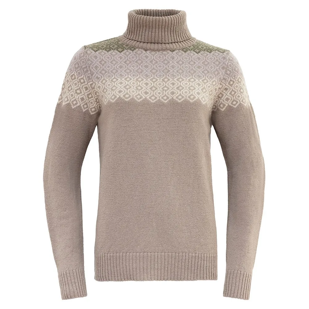 

Свитер DEVOLD OF NORWAY Svalbard Wool High Neck, бежевый