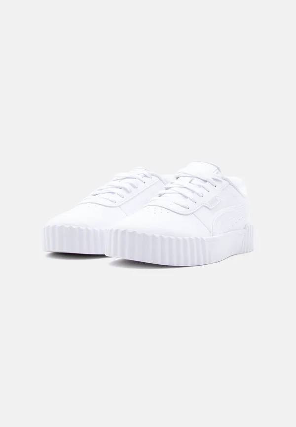 Кроссовки унисекс carina 3.0 holo 2.0 jr Puma, White/Silver-Coloured/Mauve Mist — фото 2