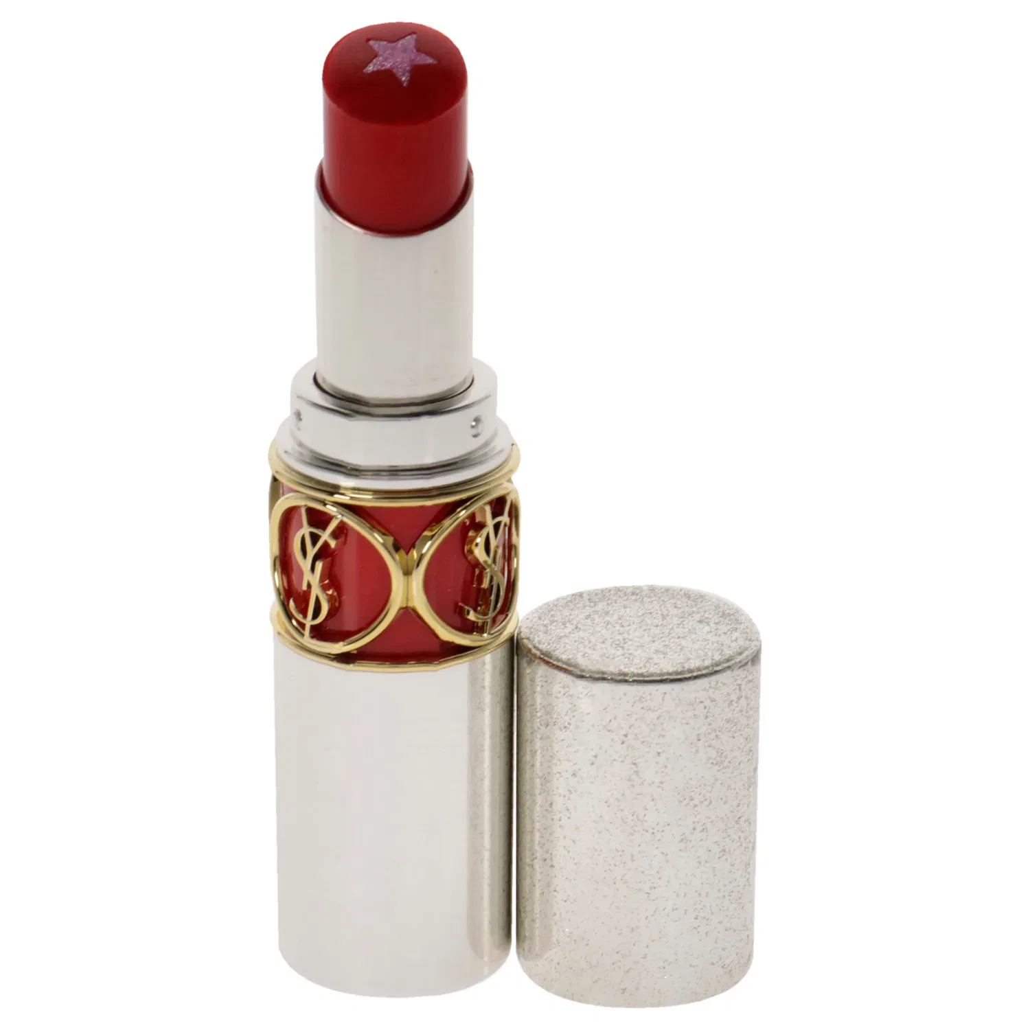 Помада Rouge Volupte RockN Shine Lipstick - 06 Orange Speaker от Yves Saint Laurent для женщин - 0,12 унции — фото 2