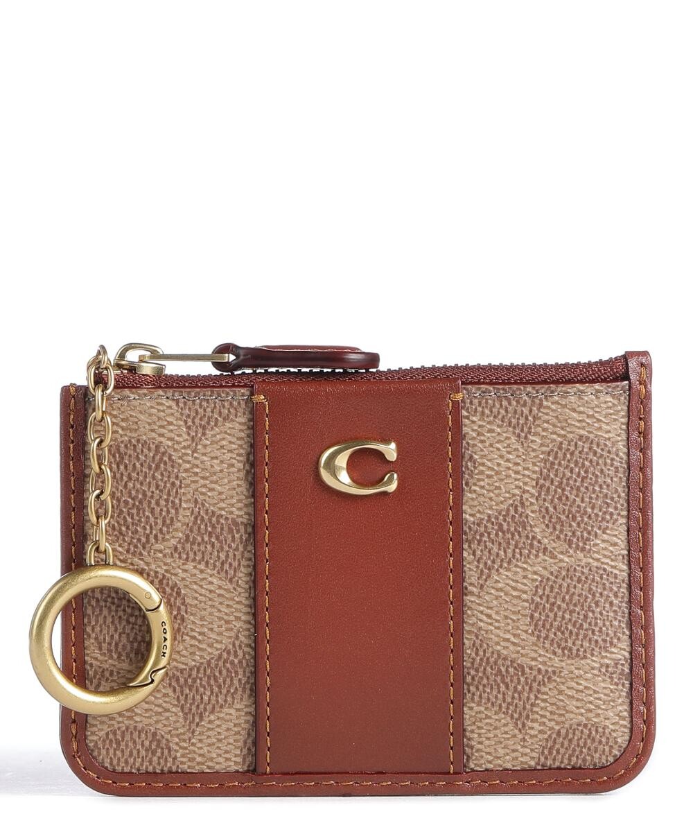 

Холщовый кошелек Coach, коричневый