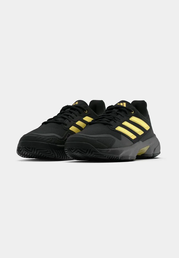 Теннисные кроссовки courtjam control 3 all-court Adidas Performance, Core Black/Gold-Coloured Metallic — фото 3