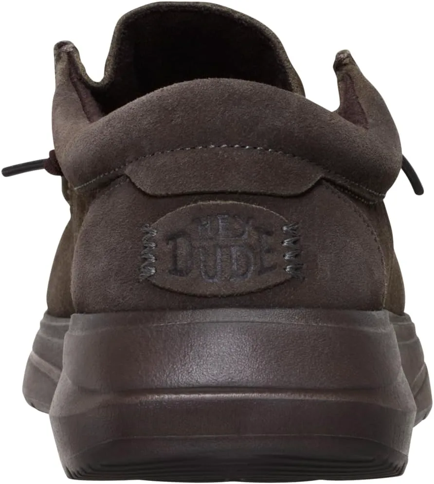 Лоферы HEYDUDE Mens Wally Comf Suede, коричневый — фото 4