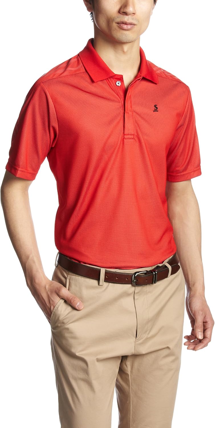 

Футболка-поло Srixon Cool Contact & Heat Shield с дезодорирующим эффектом, красный