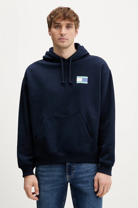 

Хлопковая толстовка Tommy Jeans, темно-синий