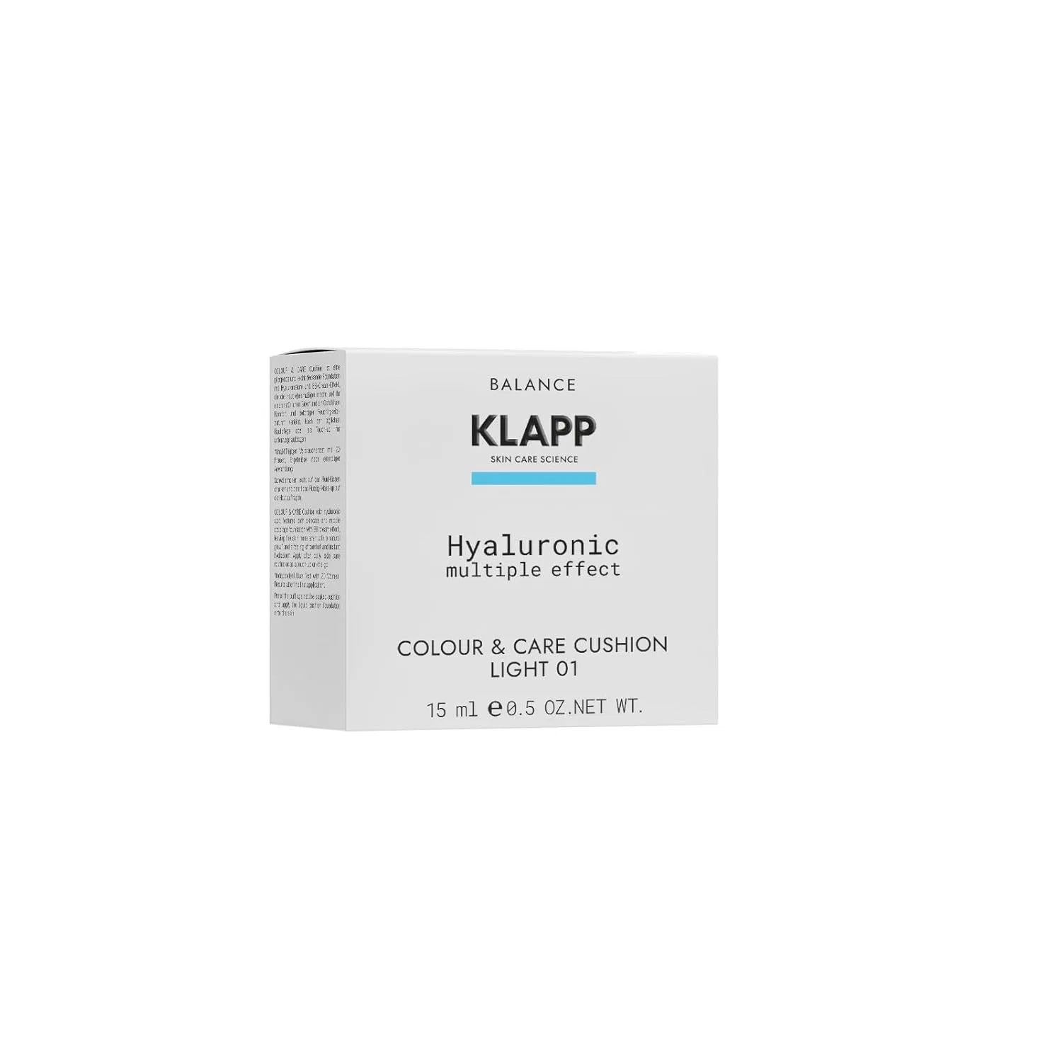 Тональный кушон «Hyaluronic Multiple Effect Colour & Care Cushion Light 01» от KLAPP Klapp, Lite — фото 4