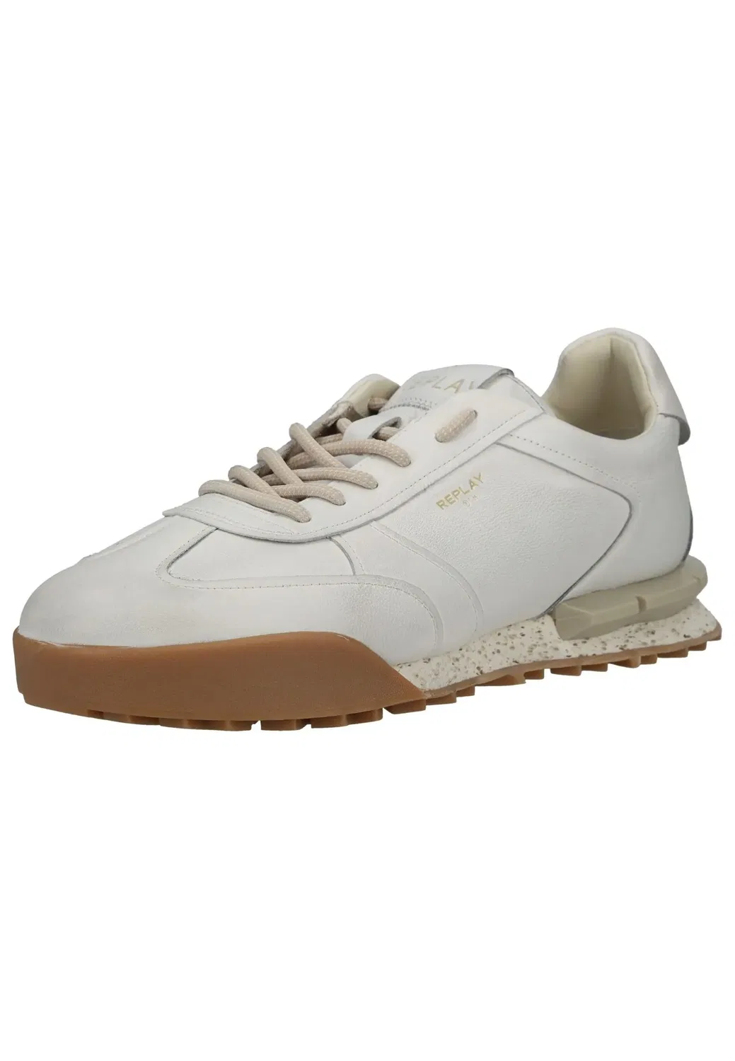 Сникерсы низкие кожаные Replay, offwhite