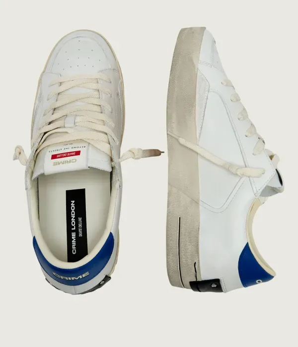 Кроссовки из кожи SK8 DELUXE Crime London, белый — фото 4