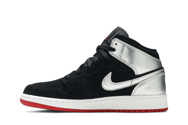 Кроссовки Air Jordan Air Jordan 1 Retro Mid GS 'Johnny Kilroy', черный — фото 4
