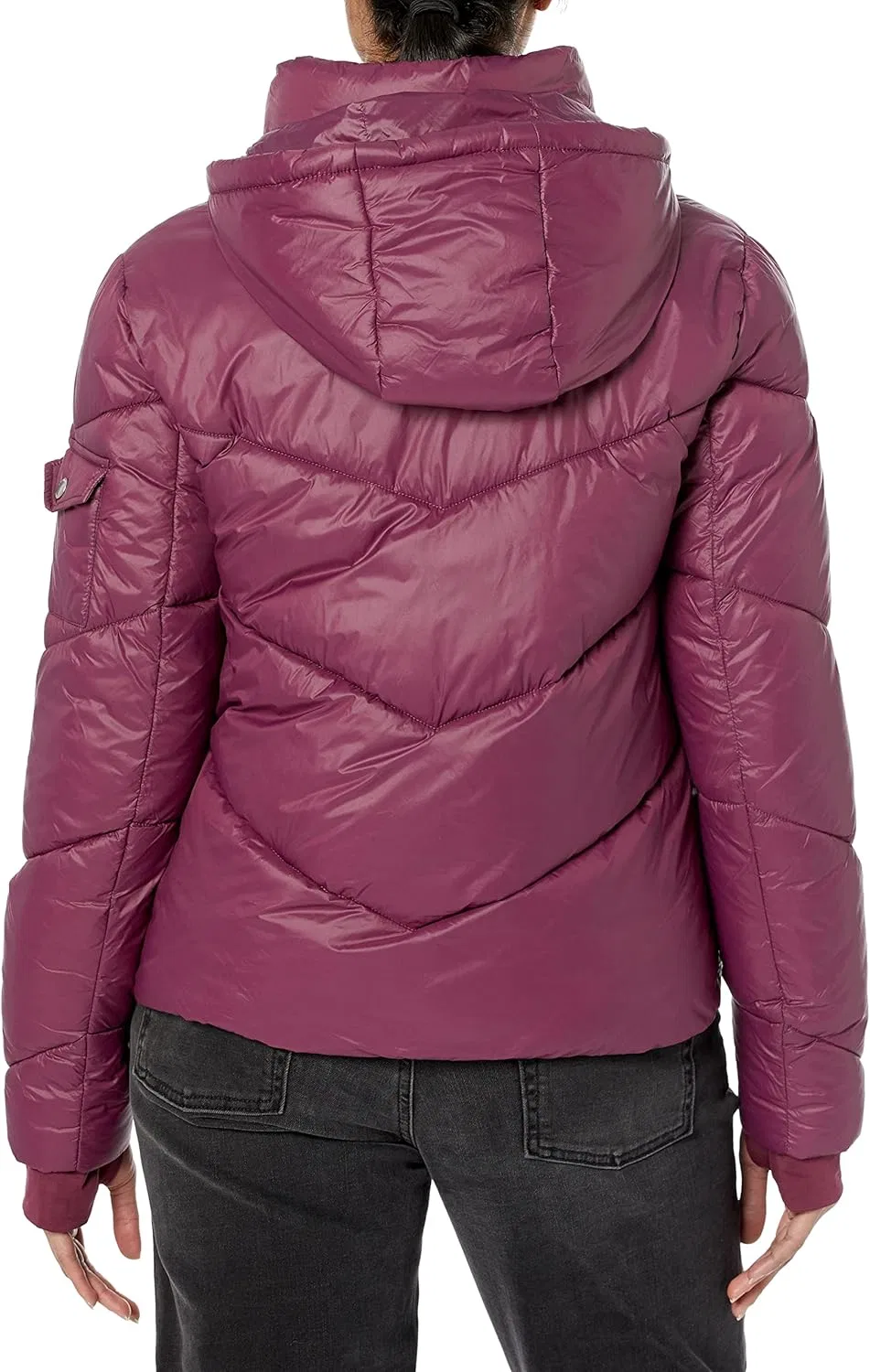 Женская куртка-пуховик с капюшоном Tommy Hilfiger, цвет Crushed Grape — фото 2