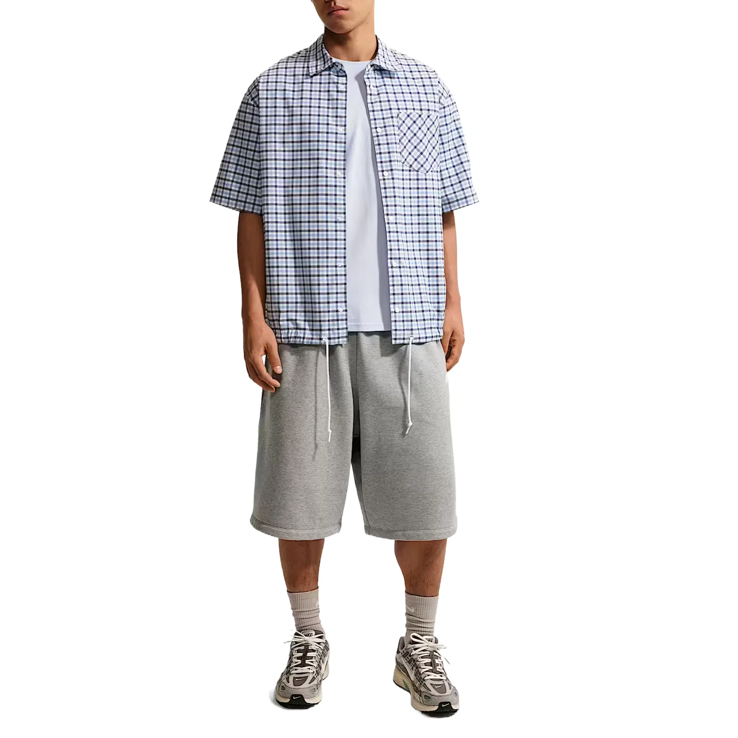 Спортивные шорты Sportswear Club Casual, мужские Nike, Dark Gray/Light Smoke Gray/White