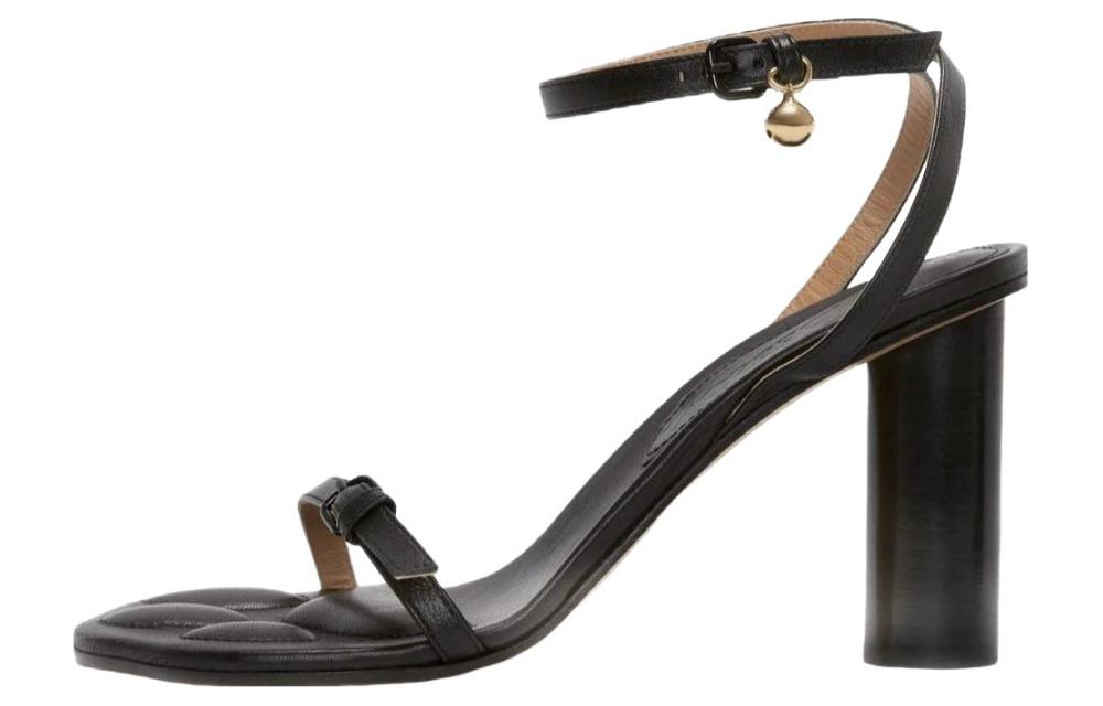 Женские сандалии из кожи лапы JW Anderson, черные