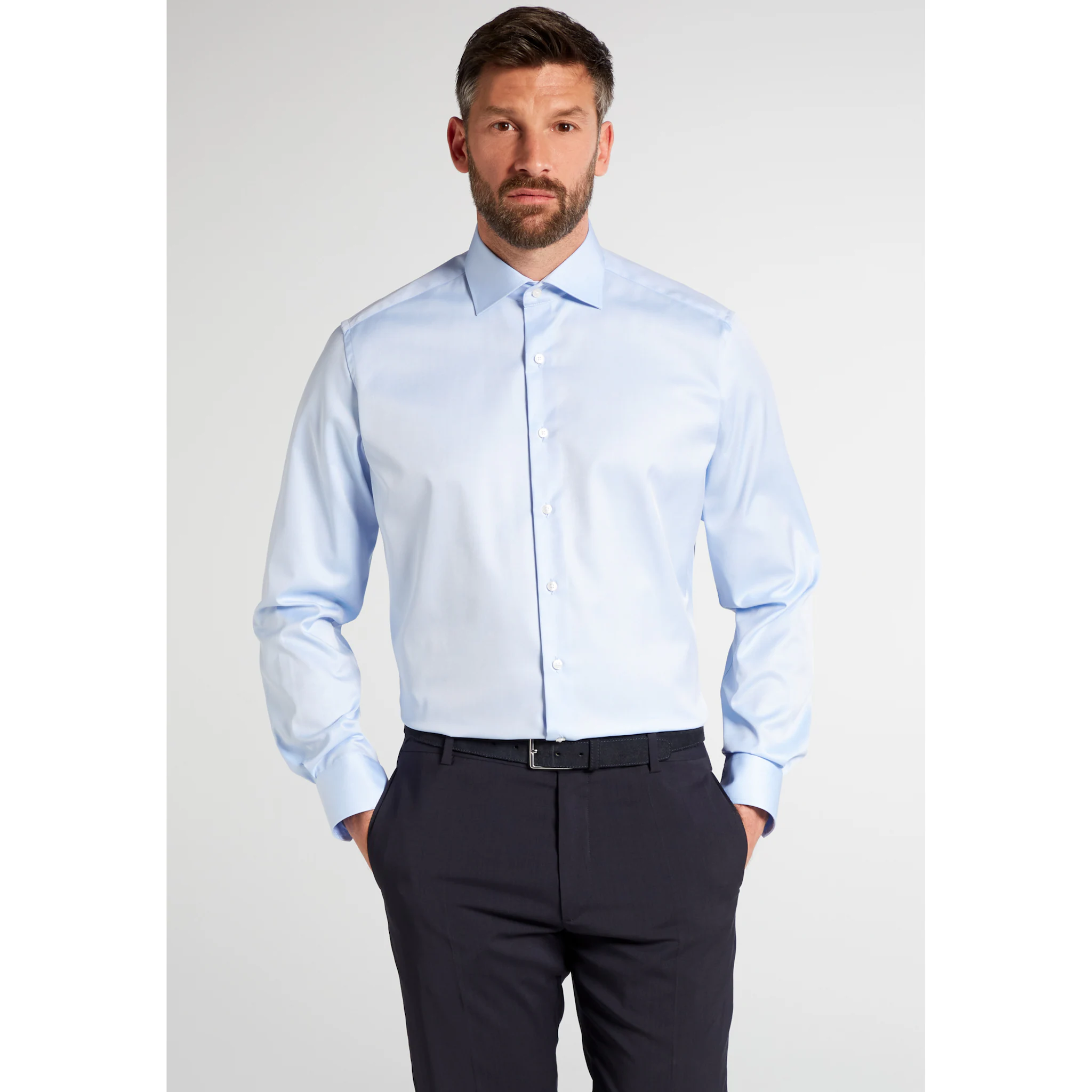

Рубашка Eterna с длинными рукавами "MODERN FIT", голубой