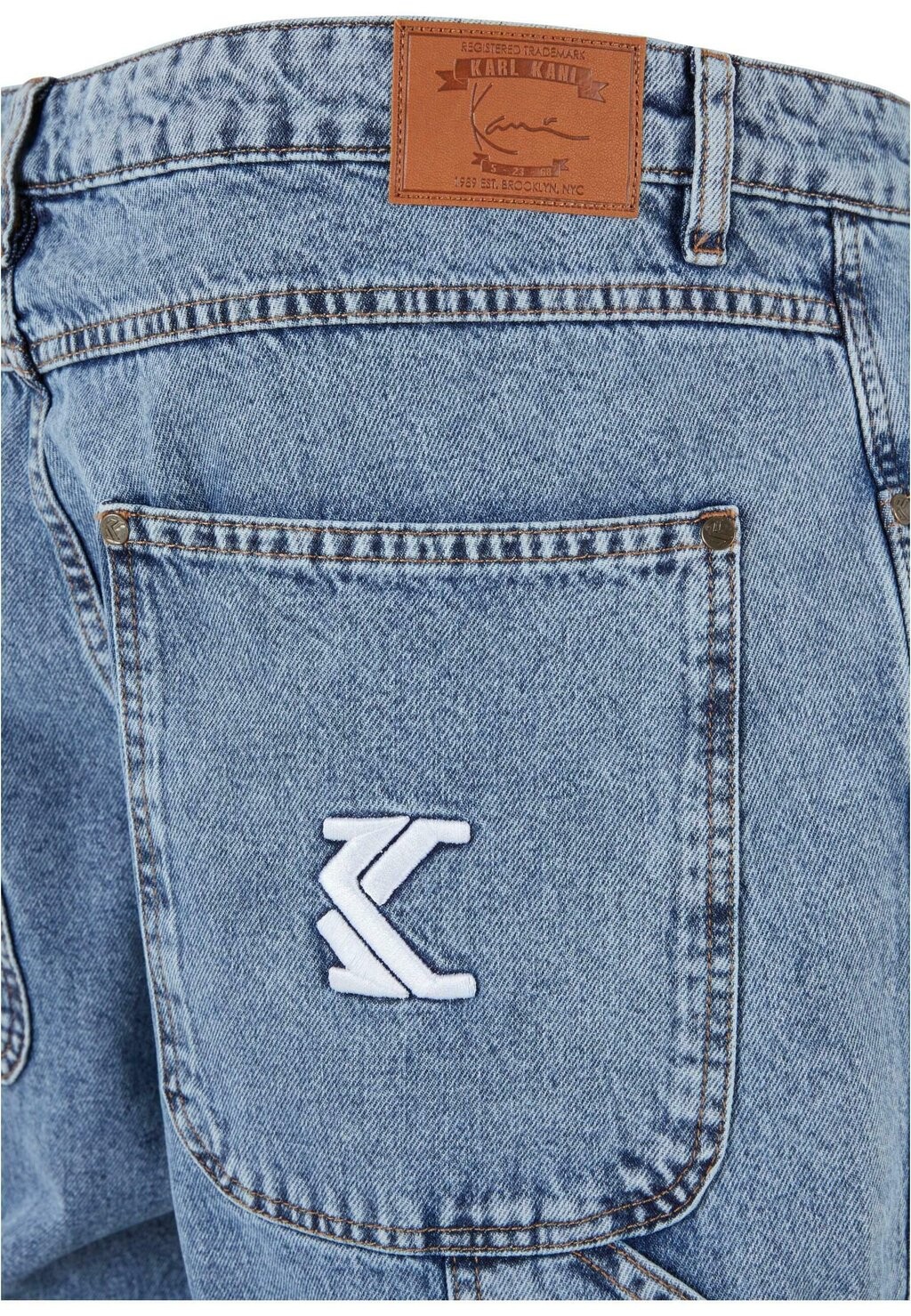 

Прямые джинсы Kmi Kk Retro Baggy Workwear Karl Kani, темно-синий