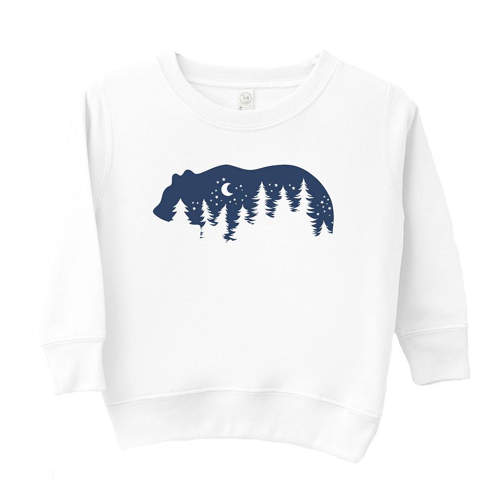 

Толстовка с рисунком Bear Trees для малышей The Juniper Shop, белый