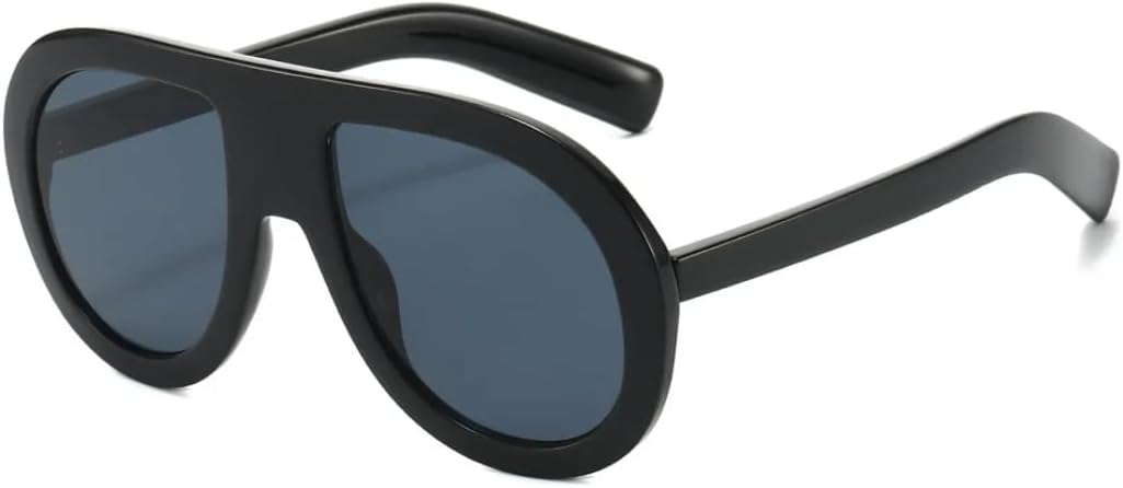 

Солнцезащитные очки с защитой UV400 | Крупные градиентные очки в стиле панк | для женщин и мужчин, для занятий спортом на открытом воздухе и вождения DSVIGF, Black Black