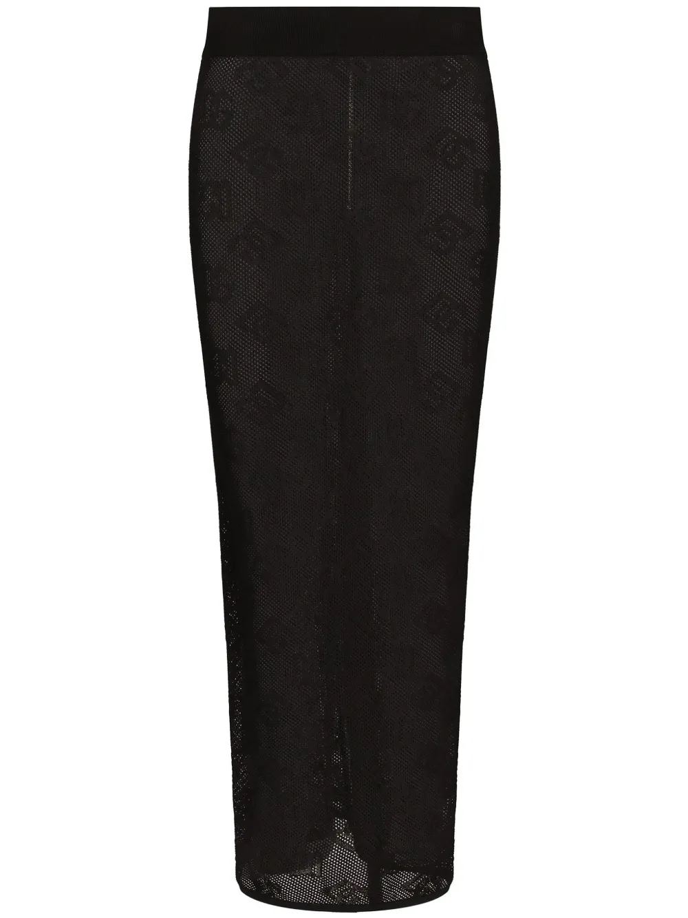 

Жаккардовая юбка миди с логотипом DG DOLCE & GABBANA, черный