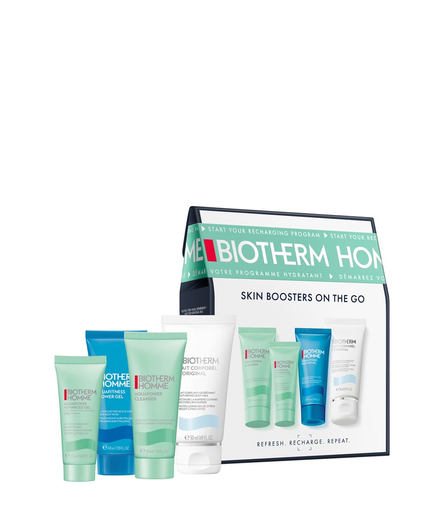 

Набор для ухода за телом Biotherm Homme Aquafitness 40 ml Set (+ Lait Corporel + Aquapower Advanced Gel + Aquapower Cleanser), 1 шт.