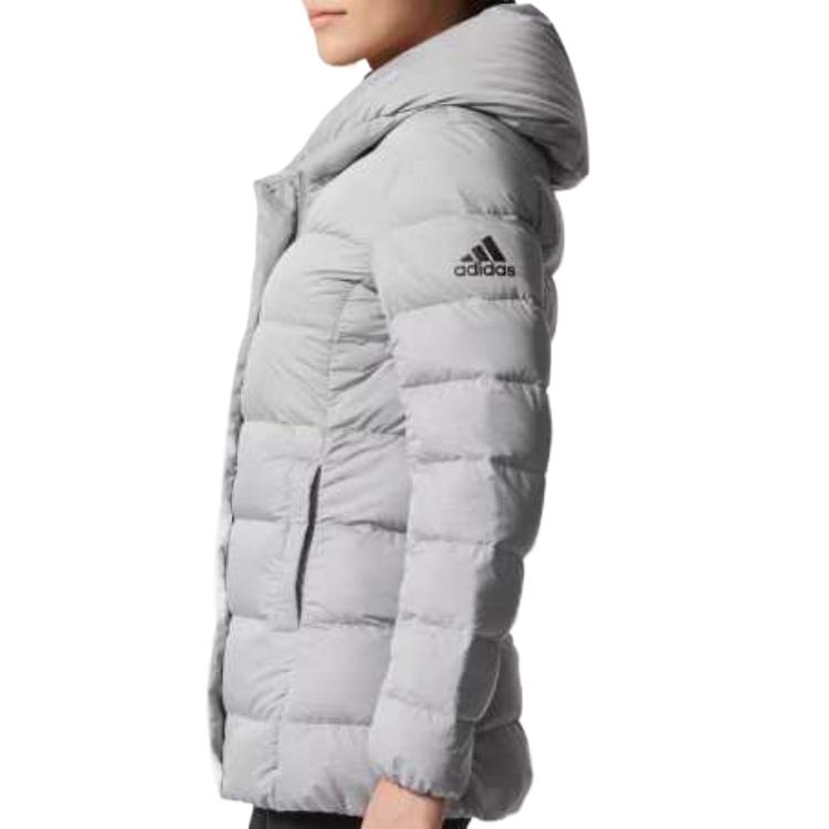 Adidas Серая женская пуховая куртка, Gray — фото 4