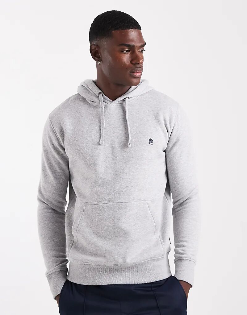 

Толстовка French Connection из хлопковой смеси светло-серого цвета