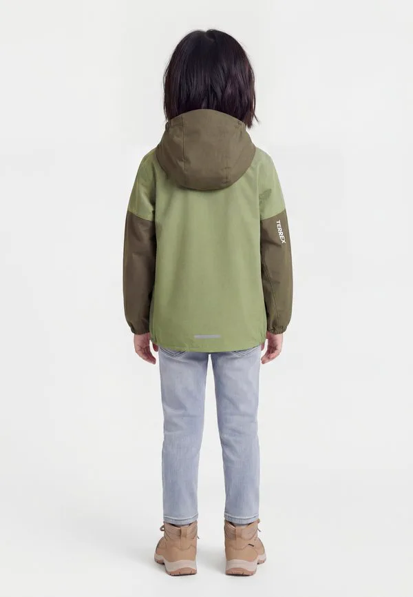 Водонепроницаемая куртка унисекс Adidas Terrex, Olive Strata/Tent Green — фото 2