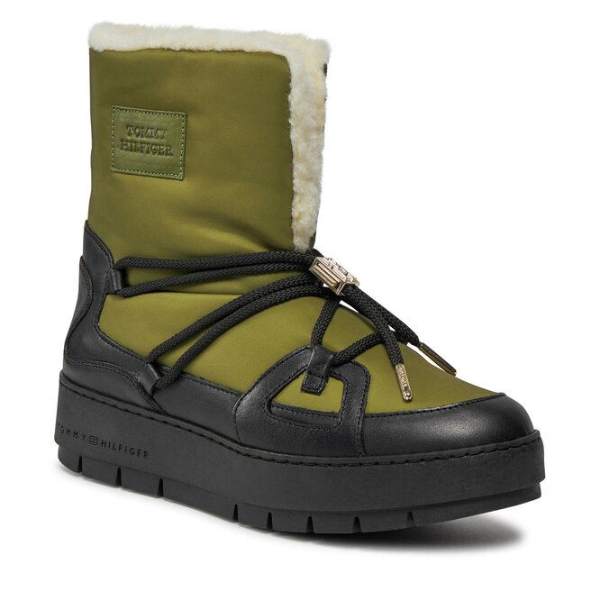 

Ботинки Tommy Hilfiger TommyEssential Snowboot, зеленый